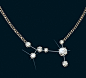 Diamond Constellation Canis Major Necklace 18