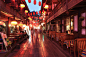 灯笼,街道,茶馆,酒吧,商店_b388fe6af_成都锦里古街_创意图片_Getty Images China