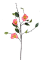 Salmon Pink Camellia Artificial Flower