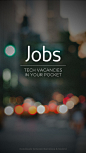 Jobs求职招聘手机应用界面设计，来源自黄蜂网http://woofeng.cn/mobile/