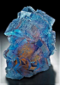 Fluorite Cubes in Dazzling Blue #Fluorite #Crystals #Gemstones
