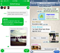 WhatsApp iOS7 > http://dribbble.com/shots/1156538-Whatsapp 