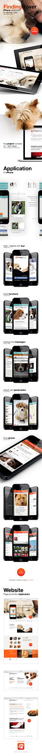 finding rover app 宠物APP UI设计