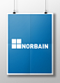 Norbain Logo : Different usages of Norbain's logo focused on Corporative Communication.