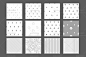 505号北欧白色几何简约平铺连续图案产品包装印花设计AI矢量素材-淘宝网