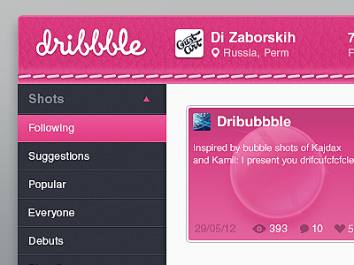 Dribbble-app