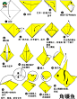 儿童折纸 可爱的热带鱼角镰鱼的折法图解