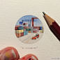 银币大小的画里藏着精彩的小人国世界 | 南非画家 Lorraine Loots 一个名为 “365 Postcards for Ants” 的作品集