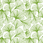 Jessica Swift Gingko Green Leaf wallpaper