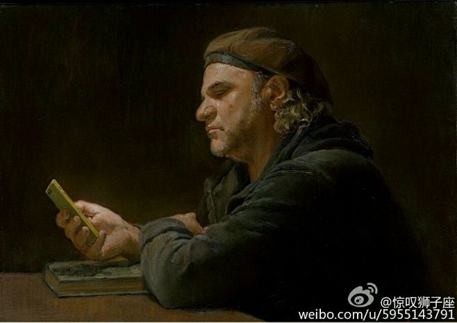 分享国美——袁冬的一组人物油画作品_看图...