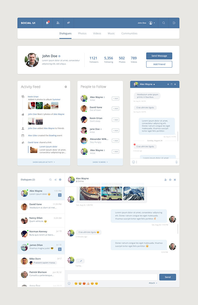 Social-ui_kit