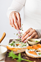 FOOD: Bagels with Lox : Editorial food photography.