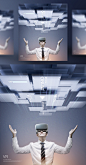 虚拟体验 高新科技 视频播放 VR海报设计PSD_平面设计_海报
