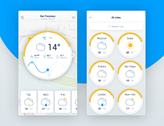 skygleam采集到app-天气