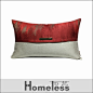 Homeless布艺|家居样板房软装|靠包靠垫抱枕|红色新中式搭扣腰枕-淘宝网