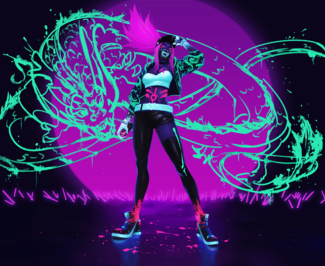 「K/DA Akali」/「Gangst...