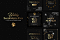 Holiday Social Media Pack : Give your social media accounts a Christmas atmosphere with the Holiday Social Media Pack. The package includes 6 wonderful templates designed for your best audience on Facebook, Instagram and Twitter. Each of them is easy to e