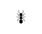 蚂蚁图标设计  蚂蚁 几何体 六边形 黑白色 昆虫 多边形 商标设计  图标 图形 标志 logo 国外 外国 国内 品牌 设计 创意 欣赏