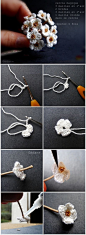 a bunch of tiny crochet flowers, fleurs4-JPG