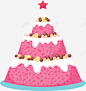 粉红色三角锥生日蛋糕矢量图 免费下载 页面网页 平面电商 创意素材
