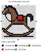 cross stitch : rocking horse