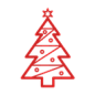 红色的圣诞树图标 iconpng.com #Web# #UI#