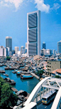 singapore, river, city, Architecture