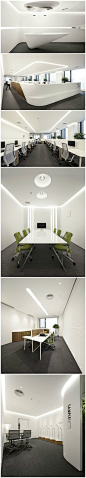 国内外现代办公室空间设计工作室装修LOFT风格方案实景效果图  (2)