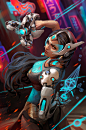 Symmetra's Reality - Overwatch, John Gabriel Santos : Welcome to my reality! Had the opportunity to make an overwatch exclusive art print for Symmetra's voice actor at Comic Con Asia 2018. thanks HMT Studios.