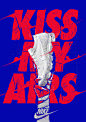 “KISS MY AIRS”主题海报设计作品 - 优优教程网