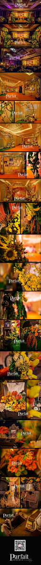  #Parfait Wedding##大沥新世纪婚礼布置# 2014.09.09 【 暖▪秋 】主题婚礼。芳花悠悠仙境，弥漫爱意如雾，朽木春藤，时间若如静止。仿佛缘于心间的距离，流连的芬芳。 @缘美演绎婚礼馆_lau