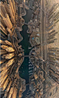 Dubai Marina, pictured from above