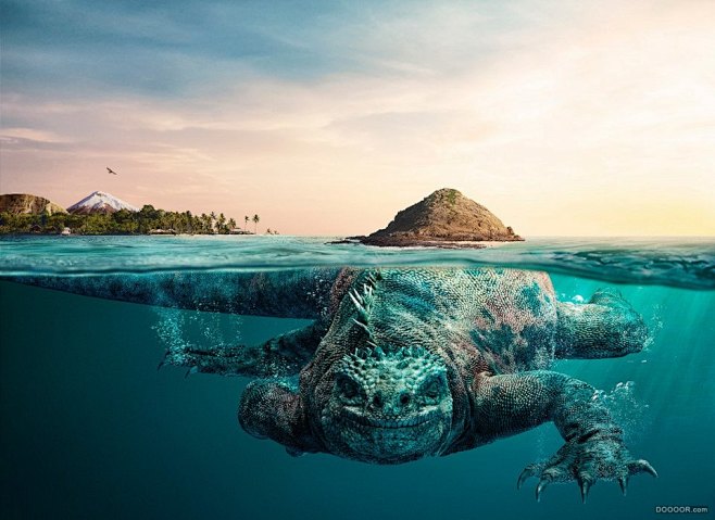 负岛的巨型古生物-厄瓜多尔旅游局创意宣传...