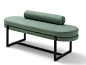 Upholstered fabric bench SIGMUND | Bench by arflex