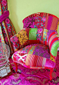 Colorful Pushkar Chair by Couch | Bohemian •S T Y L E• | Pinterest