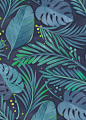 Rain Forest : Tropical floral patterns I did a while ago following the trendy craze :)