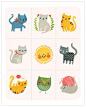 Sassy Cats by Sarah Walsh | Adoro los gatos