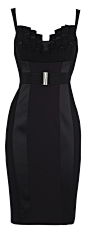 Karen Millen Fitted Frill Dress