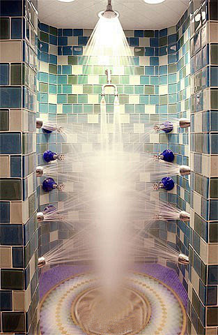 #卫生间#洗澡如洗车，360全方位，无死...
