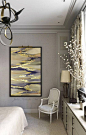 Large Abstract Oil Painting Gold Leaf Painting Silver Leaf This is an original professional painting right from my favorite studio. Signature front and back. DETAILS * Name: Abstract Melody2 2017 * Painter: Julia Kotenko * Size: 47 x 31 (120x 80 cm) * Ori