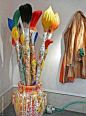 the painters tools of the trade, pinned by Ton van der Veer