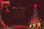 最新酒红色圣诞节背景矢量图片素材