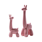 创意儿童房摆件 现代简约陶瓷长颈鹿卡通动物装饰粉色黄色软装-淘宝网