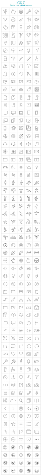 通过PixelLove.com 300 +的iOS 7标签栏图标包为iPhone和iPad应用程序。 视膜准备，载体和填补国家列入#IOS7#tab_bar#图标##视膜向量#pixellove@北坤人素材