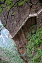 Cliff Path, Huangshan Mountain, China