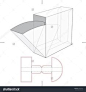 Box With Take One Flop And Blueprint Layout Stock Vector Illustration 344297951 : Shutterstock