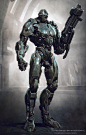 Robot Hero • (Concept Art) Tsvetomir Georgiev of The Aaron Sims Company: Sims Compan, Robots, Concept Art, Robot Hero, Aaron Sims, Strange Creatures