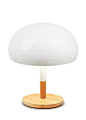 现代北欧原木简约可爱个性装饰蘑菇台灯
