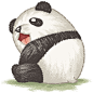 Happy panda on Behance