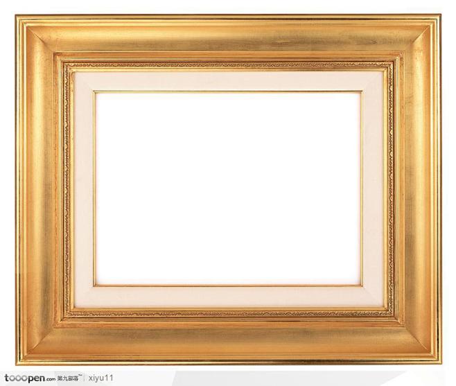 相框边框图片素材-简约简欧风格的金色金属...